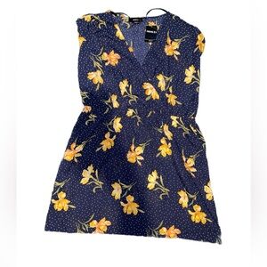 FOREVER 21 CHIC FLORAL DRESS - NAVY SIZE 3X (NEW WITH TAGS)